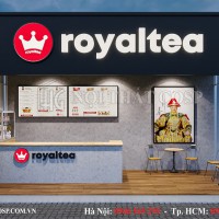 Thiết kế quán trà sữa Royal Tea - Điện Biên